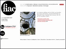 Aperu du site FIAC - Foire Internationale de l'Art Contemporain