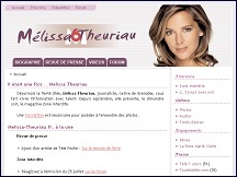 Aperu du site Melissa-Theuriau.fr - site ddi  Mlissa Theuriau