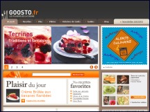 Aperu du site Goosto - cours et recettes de cuisine