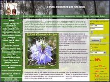 Aperçu du site Eveil-dessences.net - huiles essentielles, parfums, essences