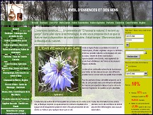 Aper�u du site Eveil-dessences.net - huiles essentielles, parfums, essences