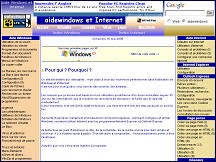 Aperu du site Aide Windows et Internet - Internet Explorer, Outlook Express