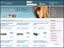 Aperu du site Opticsolder - opticien discount, lunettes de soleil, jumelles