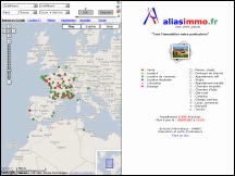 Aperu du site Aliasimmo - petites annonces immobilires entre particuliers