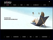Aperu du site Solazy - transats de plage tendance