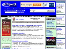 Aperçu du site Artisan2k Informatique