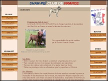 Aperu du site Shar-Pe Club de France