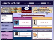 Aperu du site Gazette-Art.com - rsultats de ventes aux enchres