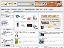 Aperu du site Koonect - connectique et consommables informatiques