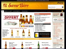 Aperçu du site Saveur Bière - vente en ligne de bières, actualités du monde brassicole