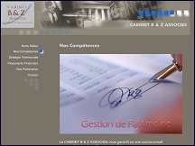 Aperu du site Cabinet B & Z Associs - gestion de patrimoine