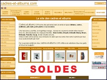 Aperu du site Cadres-et-albums.com - vente de cadres et albums photo