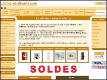 Aper�u du site Cadres-et-albums.com - vente de cadres et albums photo