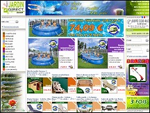 Aperu du site Tout Jardin Direct - produits de jardin: mobilier, dcoration, piscines..