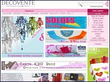Aperu du site Decovente - boutique de la dcoration intrieure, art dcoratif