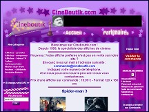Aper�u du site CineBoutik - vente d'affiches et posters de cin�ma