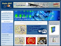 Aperu du site Cafs Wi-Fi - tous les hotspots WiFi gratuits de Paris
