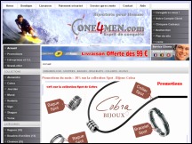 Aper�u du site One4men - bijoux et montres pour hommes