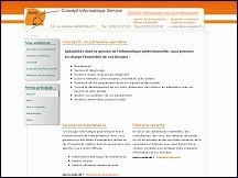 Aperu du site Conceptis - Concept Informatique Service