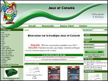Aperu du site Jeux-et-console.com - jeux, consoles vido et accessoires de jeux vido