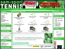 Aperçu du site Sam Sport - tout le matèriel de tennis, tennis de table et badminton