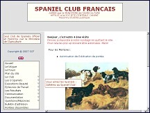 Aperu du site Spaniel Club Franais