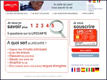 LifeCarte - la carte qui peut vous sauver la vie