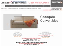 Aperu du site Le Monde du Convertible - canaps convertibles et meubles gain de place