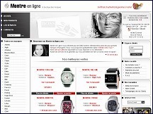 Aperu du site Montre-en-ligne.com - boutique de montres de marque