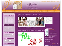 Aperçu du site Aballia - spécialiste de lingerie pour fortes poitrines