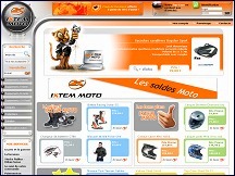 Aperu du site Ixtem Moto - accessoires pour la moto et les motards