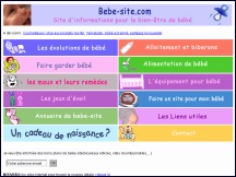 Bebe-site.com - informations pour le bien-�tre de b�b�s