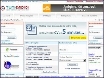 Aper�u du site Tuniemploi.com - sp�cialiste de l'emploi en Tunisie