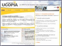 Aperu du site Ucopia Communications - scurisation et administration rseau wifi sans fil