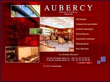 Aperu du site Aubercy - chaussures de luxe, bottier  Paris depuis 1935