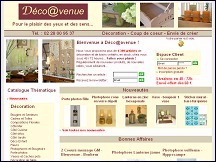 Aperu du site Dco Avenue - boutique articles dcoration de la maison