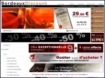 Aperçu du site Bordeaux Discount - vente de vins de Bordeaux au prix discount