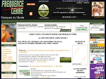 Aperu du site Frquence Terre - web radio nature, infos environnement