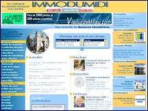 Aperu du site Immobilier du Midi sur Immodumidi.com