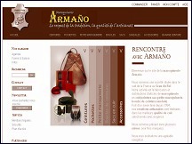 Aperu du site Armao - maroquinerie artisanale, ceintures et boucle de ceinture