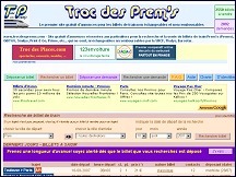 Aperçu du site Troc de Prem's - annonces échange billets train non remboursables