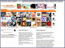 Aperu du site Creabook.com - illustrateurs, graphistes, photographes