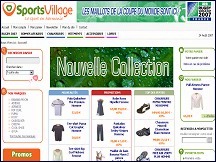 Aperçu du site Sports Village - vêtements et chaussures de sport et outdoor