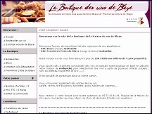 Aperçu du site Boutique-Vin-Blaye.com - vente en ligne des vins de Blaye