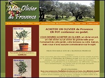 Aperu du site Mon Olivier de Provence - vente en ligne des oliviers