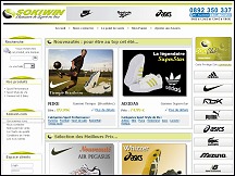 Aperçu du site Sokiwin - vente en ligne de chaussures de sport