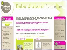 Aper�u du site B�b� d'Abord - articles de confort et de s�curit� du b�b� et enfant