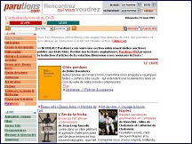 Aperçu du site Parutions.com - L'actualité du livre et du DVD