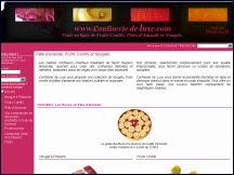 Aperu du site Confiserie-de-luxe.com - nougats, fruits confits et ptes d'amandes