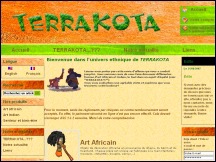 Aperu du site Terrakota - artisanat africain et indien